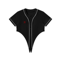 Women's Piping Baseball Jersey, Jesus is the victor